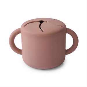 Mushie Silicone Snack Cup - Cloudy Mauve